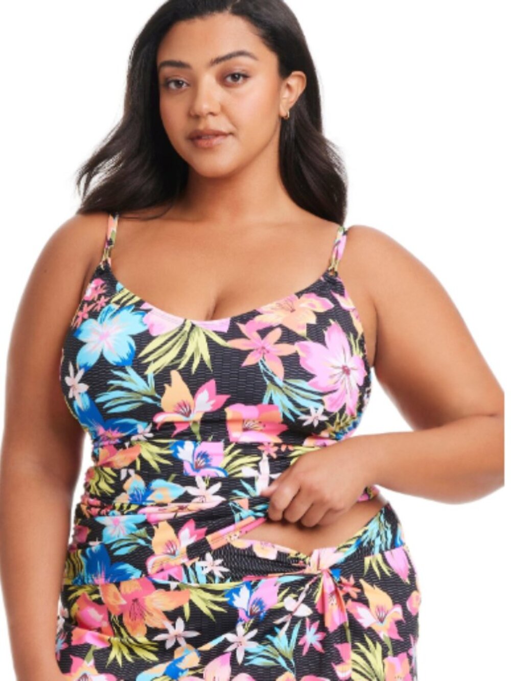 Bleu Rod Beattie Plus Size ScoopNeck Underwire Swim Tankini Multi Size 22W 11947